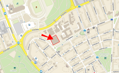 Q building on map
